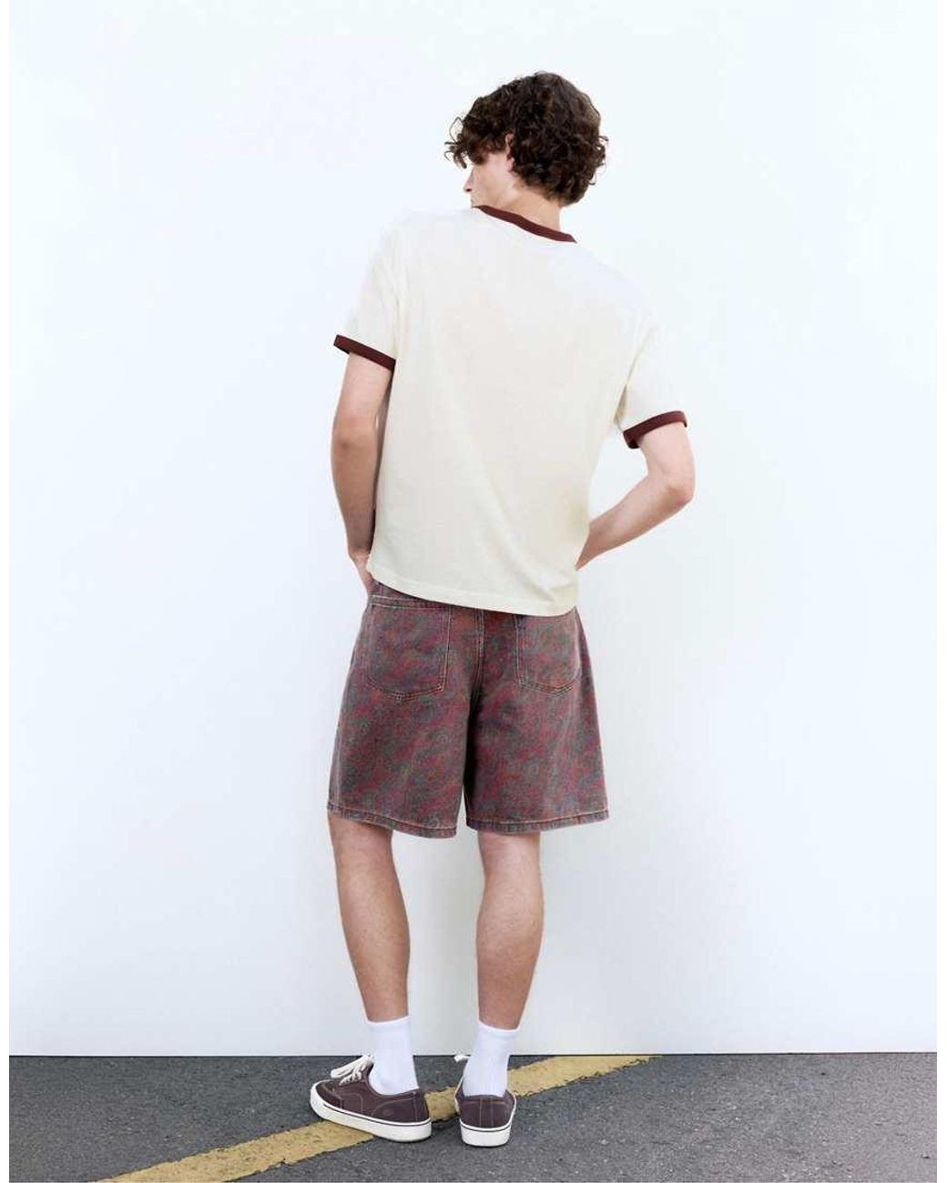 Pull&Bear White Grande Squadra T-shirt for men