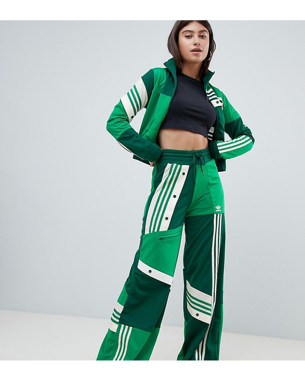 Parecer Peatonal malla adidas Originals X Danielle Cathari Deconstructed Track Pants In Green |  Lyst
