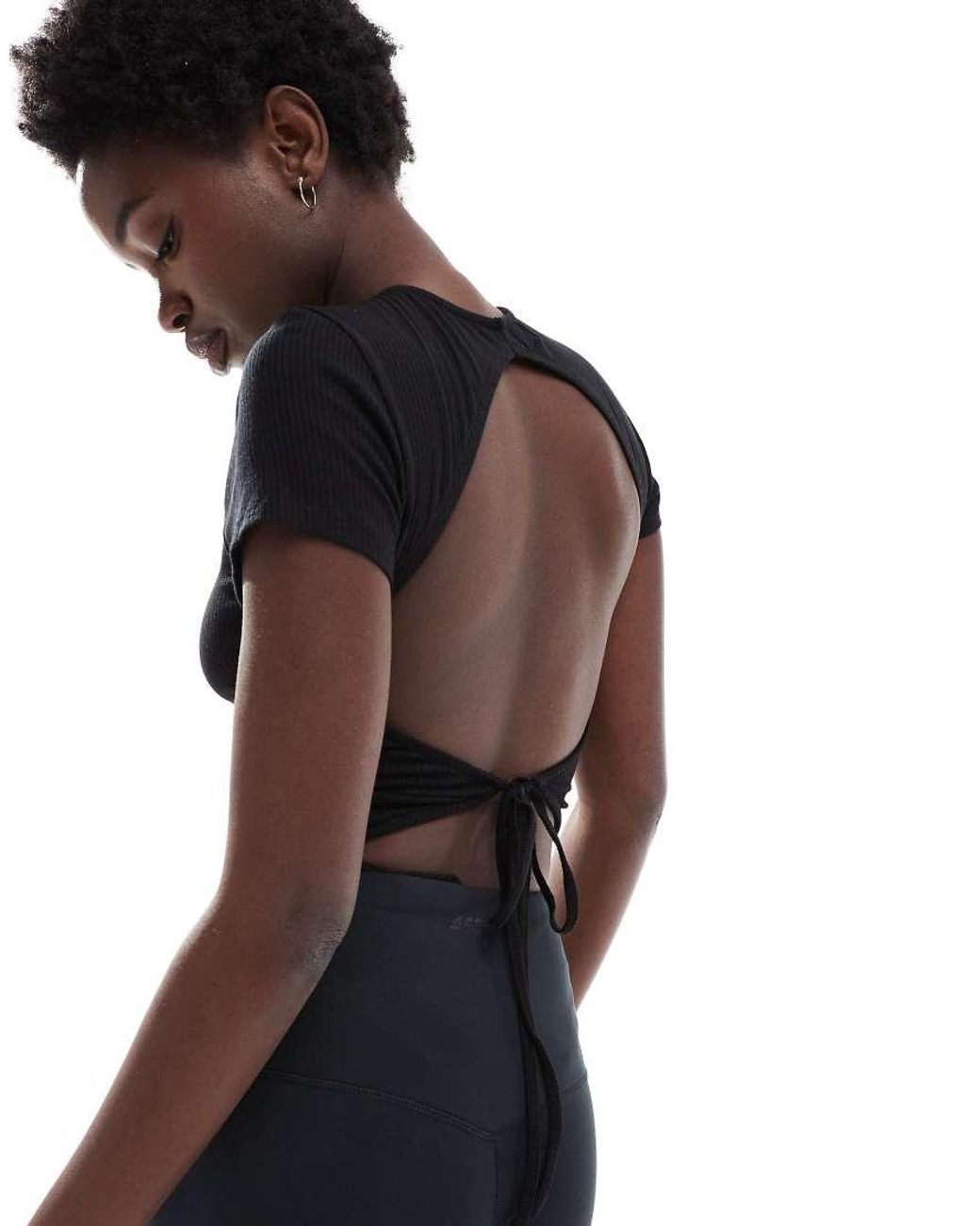 agon® Black Tie Back Tops