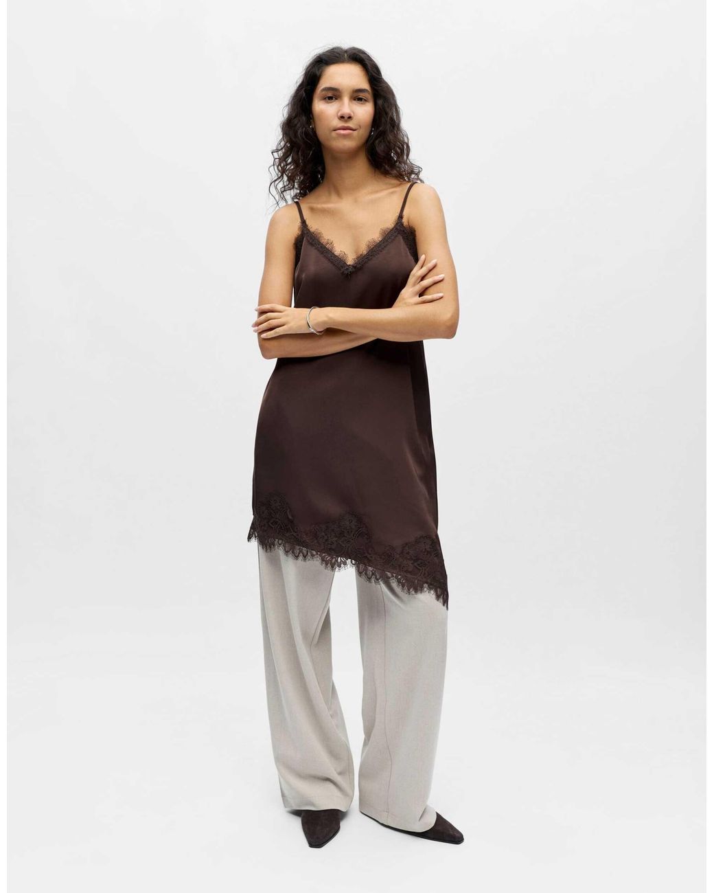 Robe nuisette - marron Object en coloris Brown