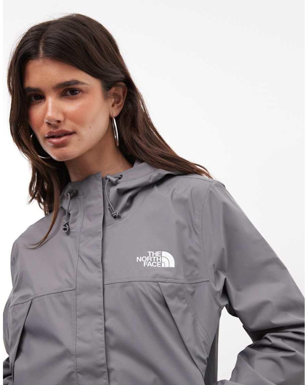 The North Face Gray Antora Rain Jacket