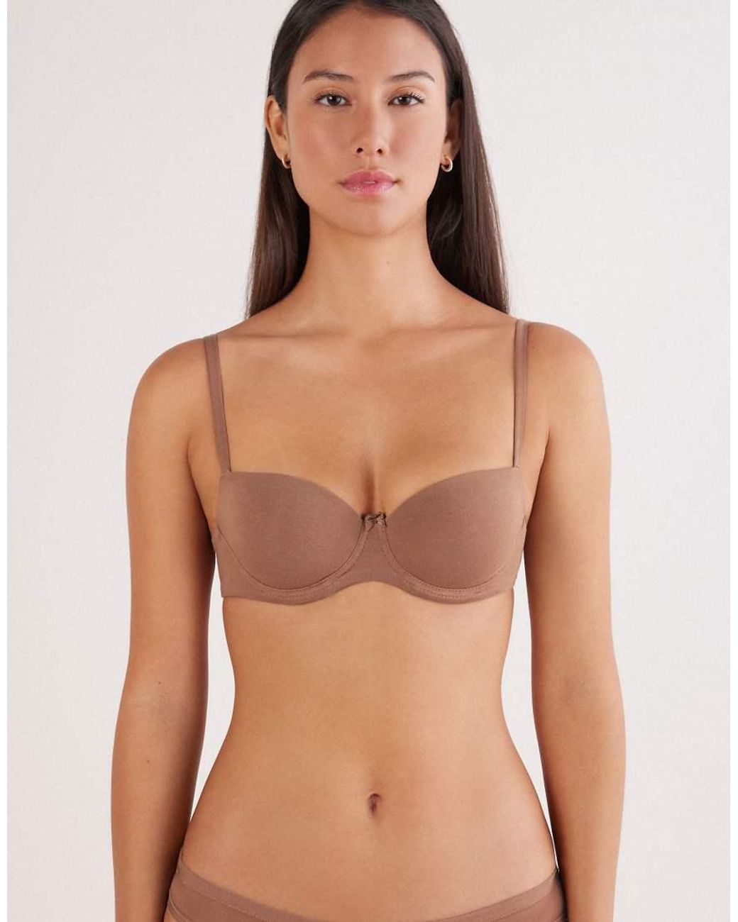 Intimissimi Natural Sofia Ultralight Cotton Balconette Bra