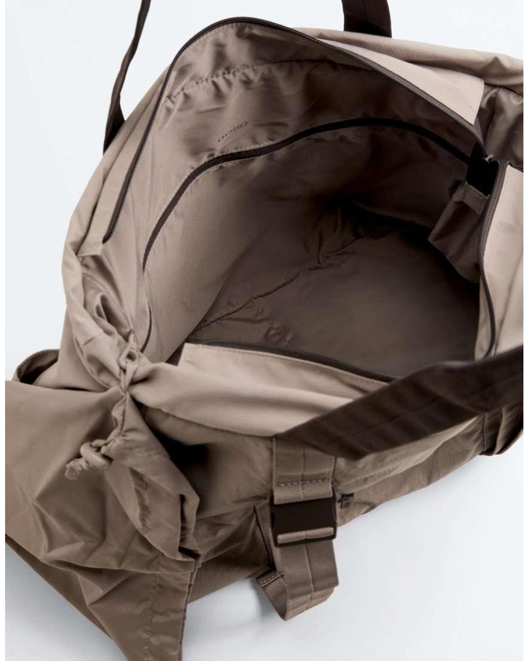 Oysho Natural Adjustable Strap Tote Bag