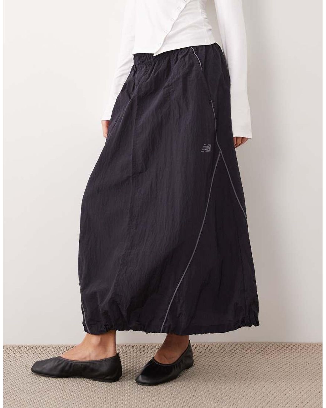 New Balance White Sport Legacy Skirt