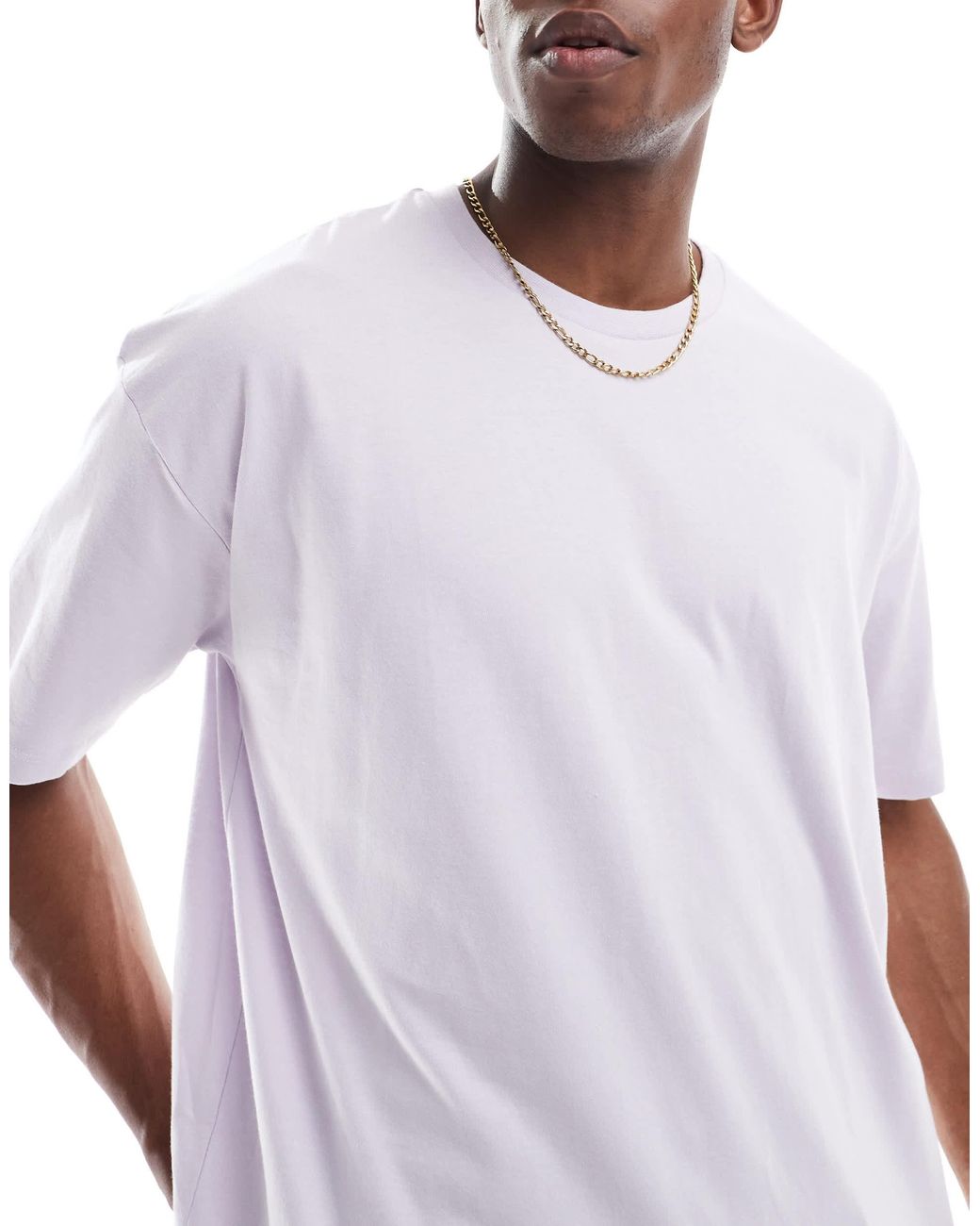 ASOS – basic-t-shirt in White für Herren