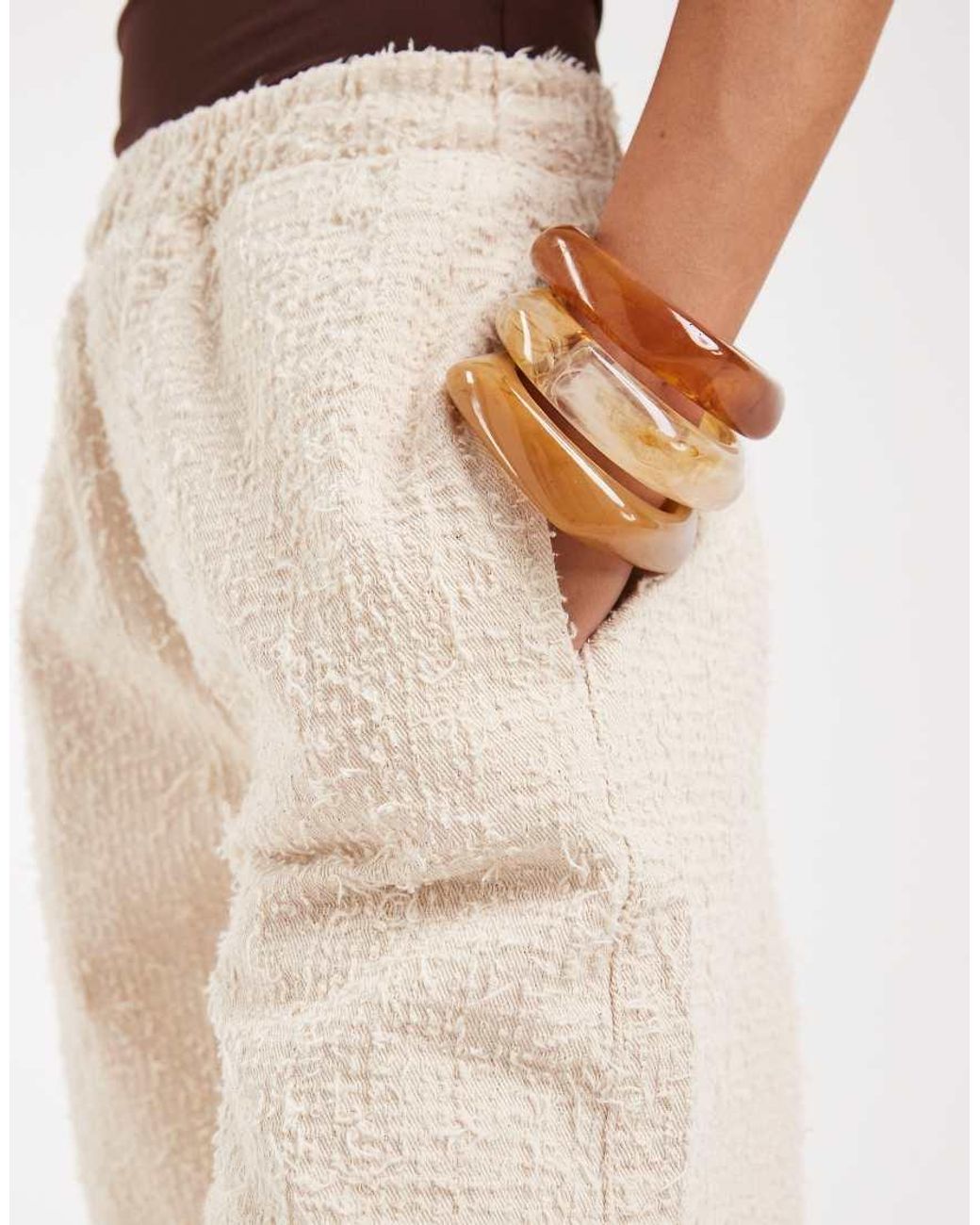 ASOS Natural Pull On Shorts