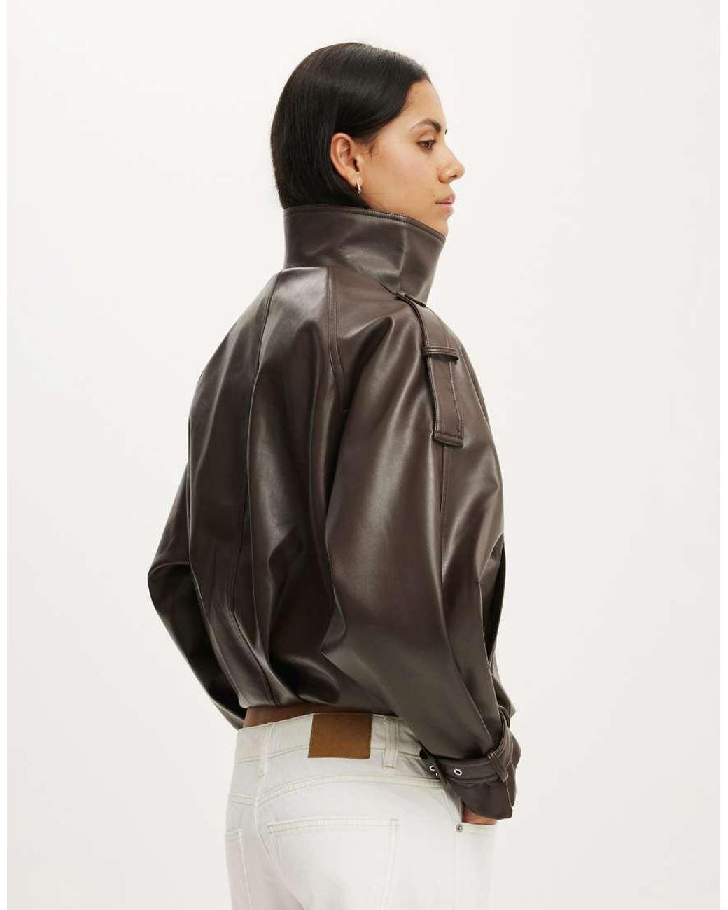 Cotton On White Porter Cropped Trench