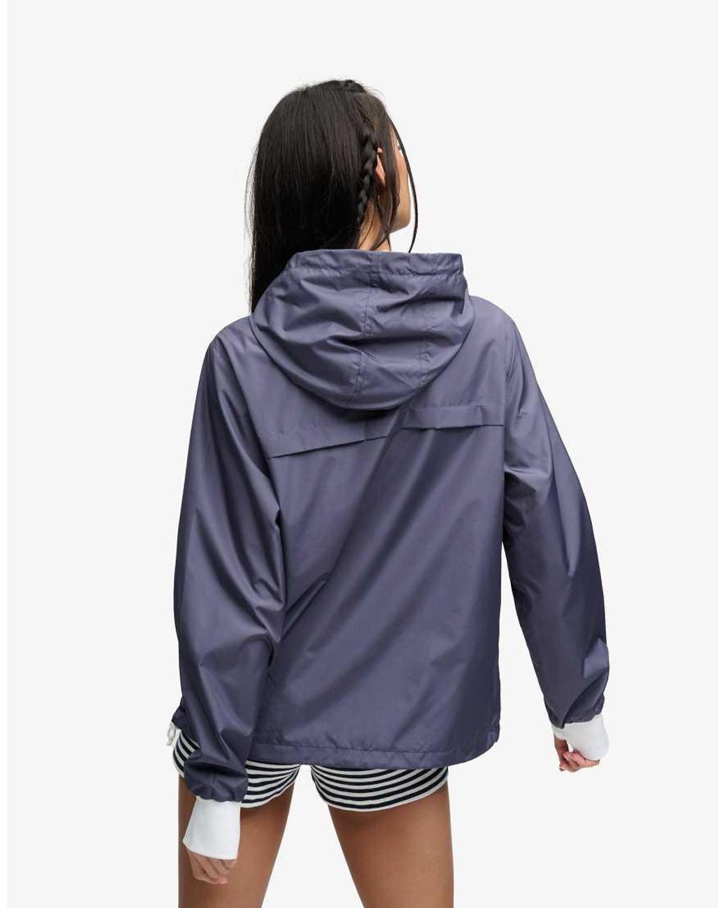 Bench x Superdry & Co Blue Hooded Shell Zip Jacket