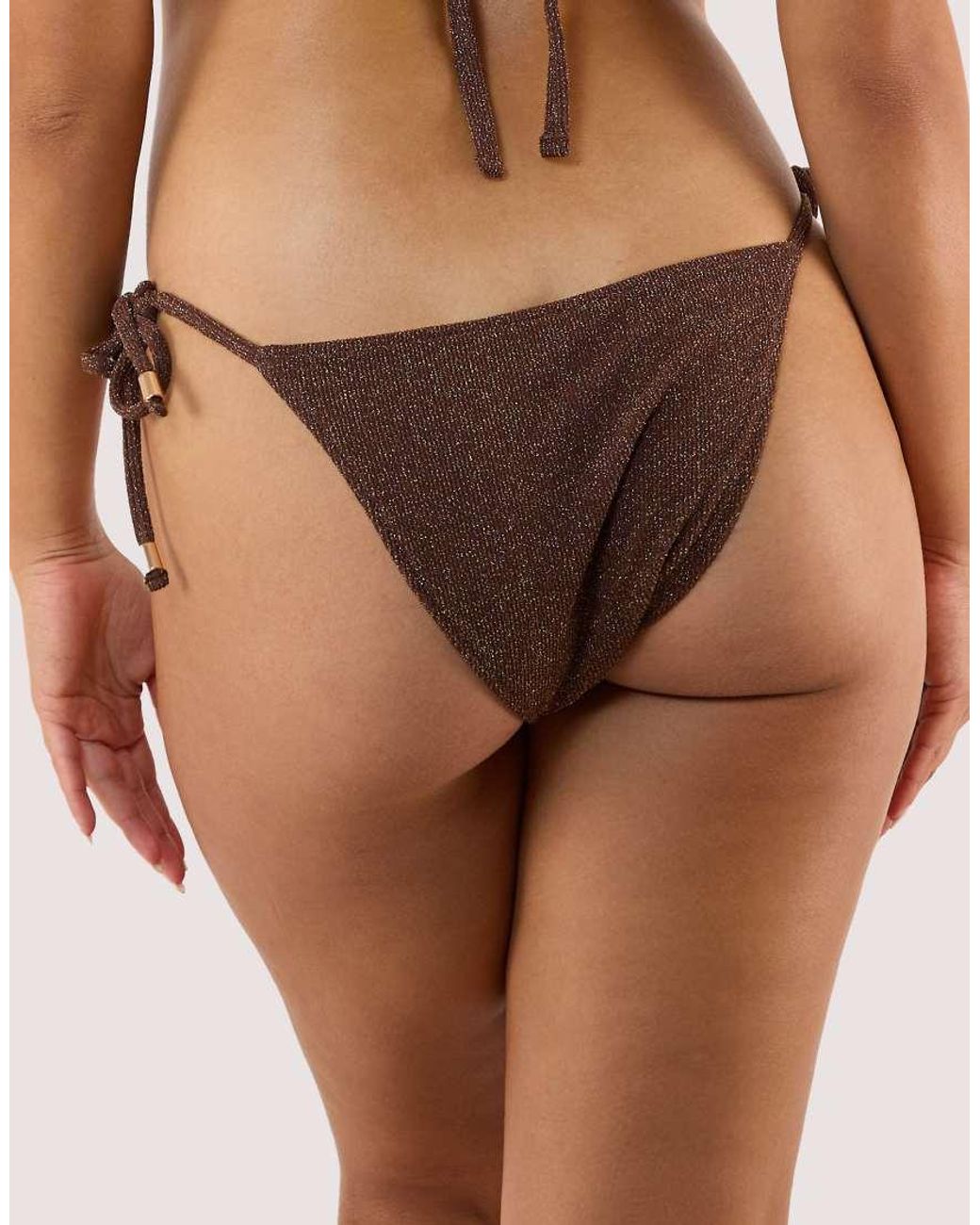 Wolf & Whistle Natural Amber Tie Side Bikini Bottom