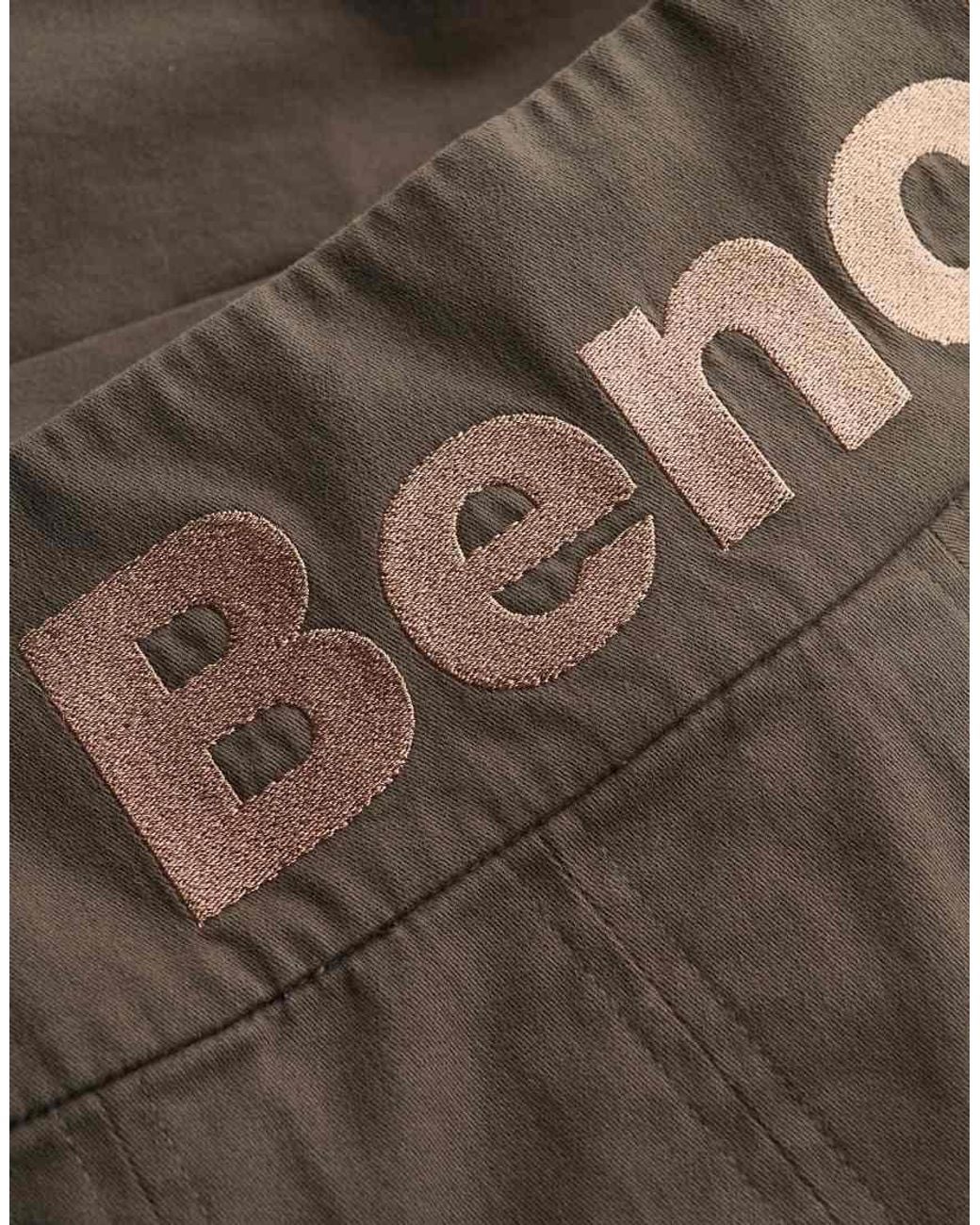 Bench x Superdry & Co Green Logo Pleated Twill Mini Skirt
