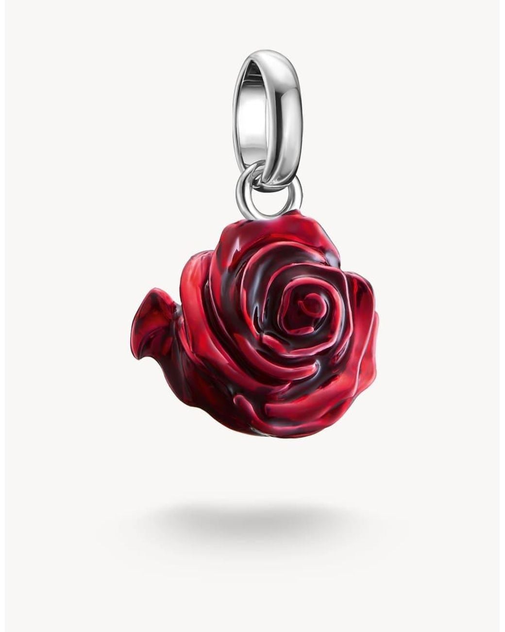 Thomas Sabo Red Charm Pendant Rose Blossom Connect