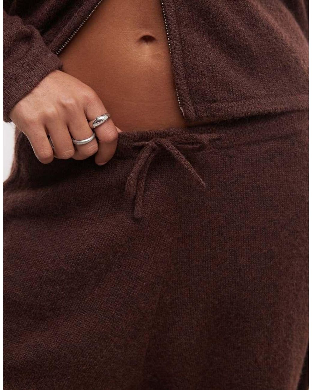 Collusion Brown Knitted Sweatpants