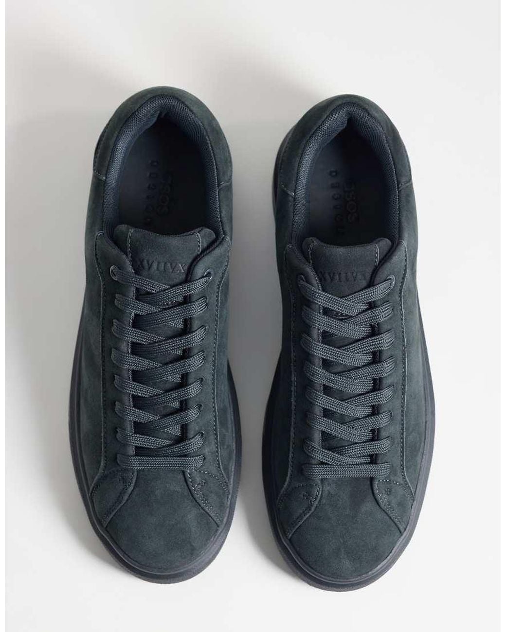 ASOS Blue Smart Lace Up Sneakers for men