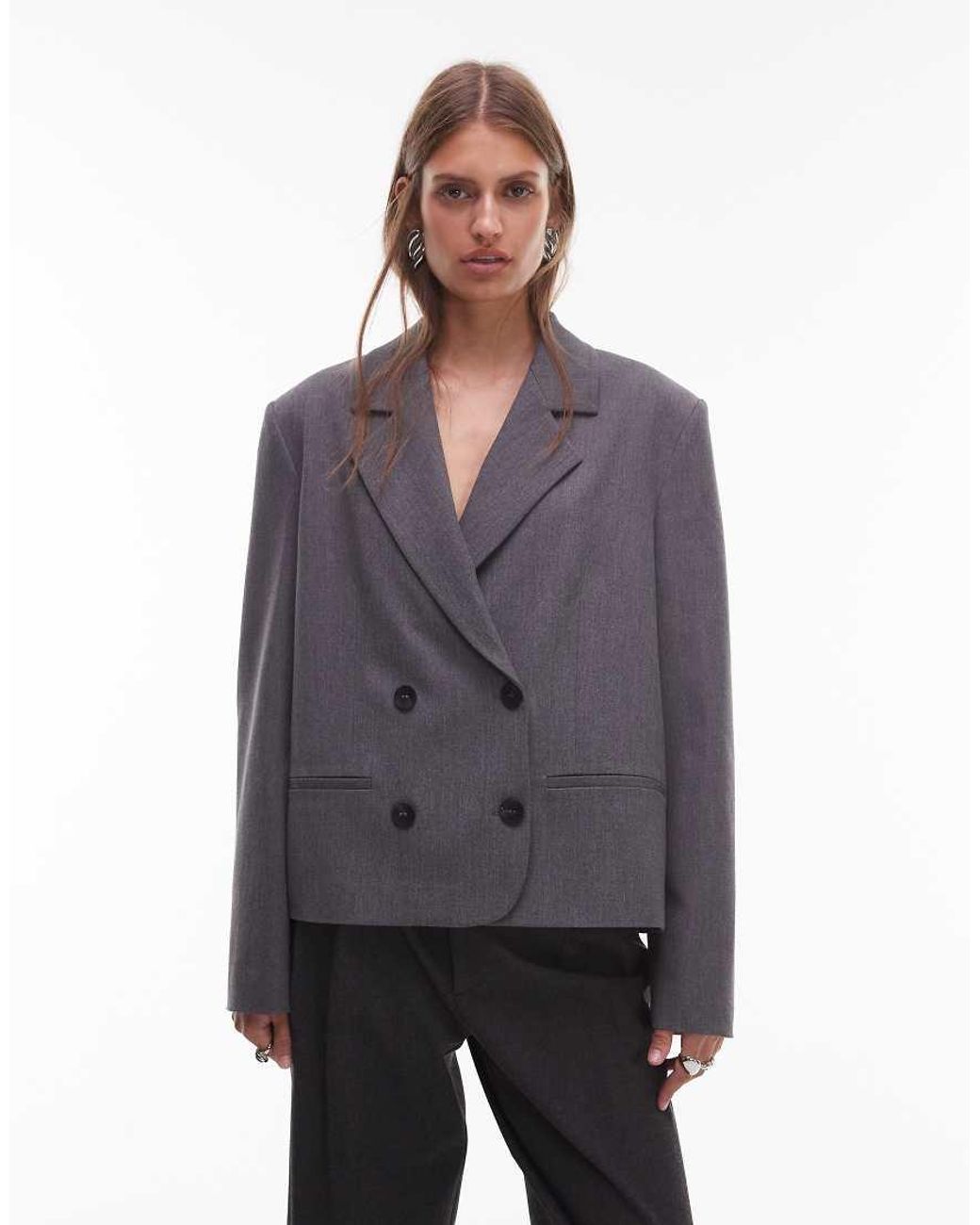 ASOS Purple Boxy Fit Blazer