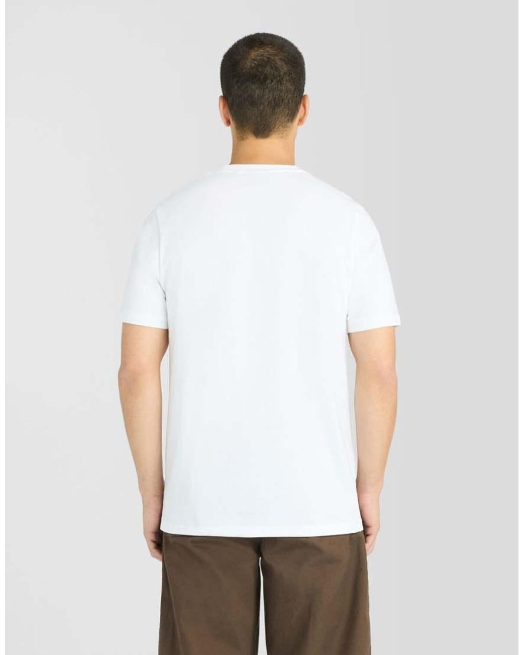 Lyle & Scott White Ss T-Shirts Sheild Badge T-Shirt for men