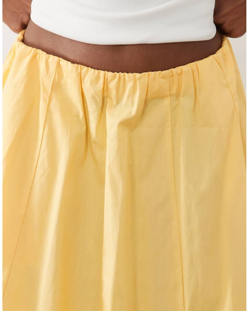 Mango Natural Newcreta 100% Cotton Full Maxi Skirt