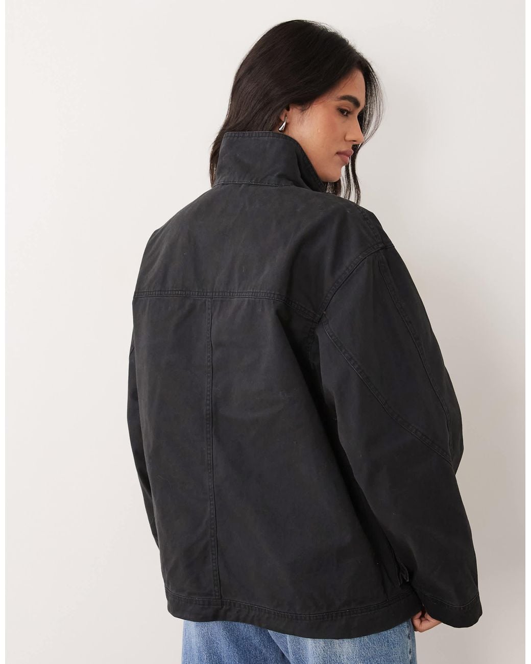 Eavis paker veste e Cotton On en coloris Black