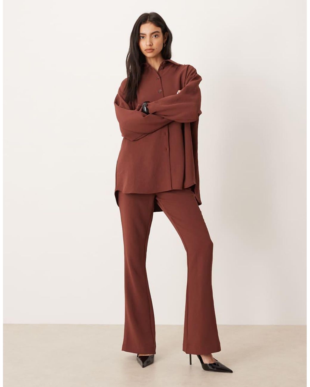 ASOS Tailored Oversized Slinky Shirt