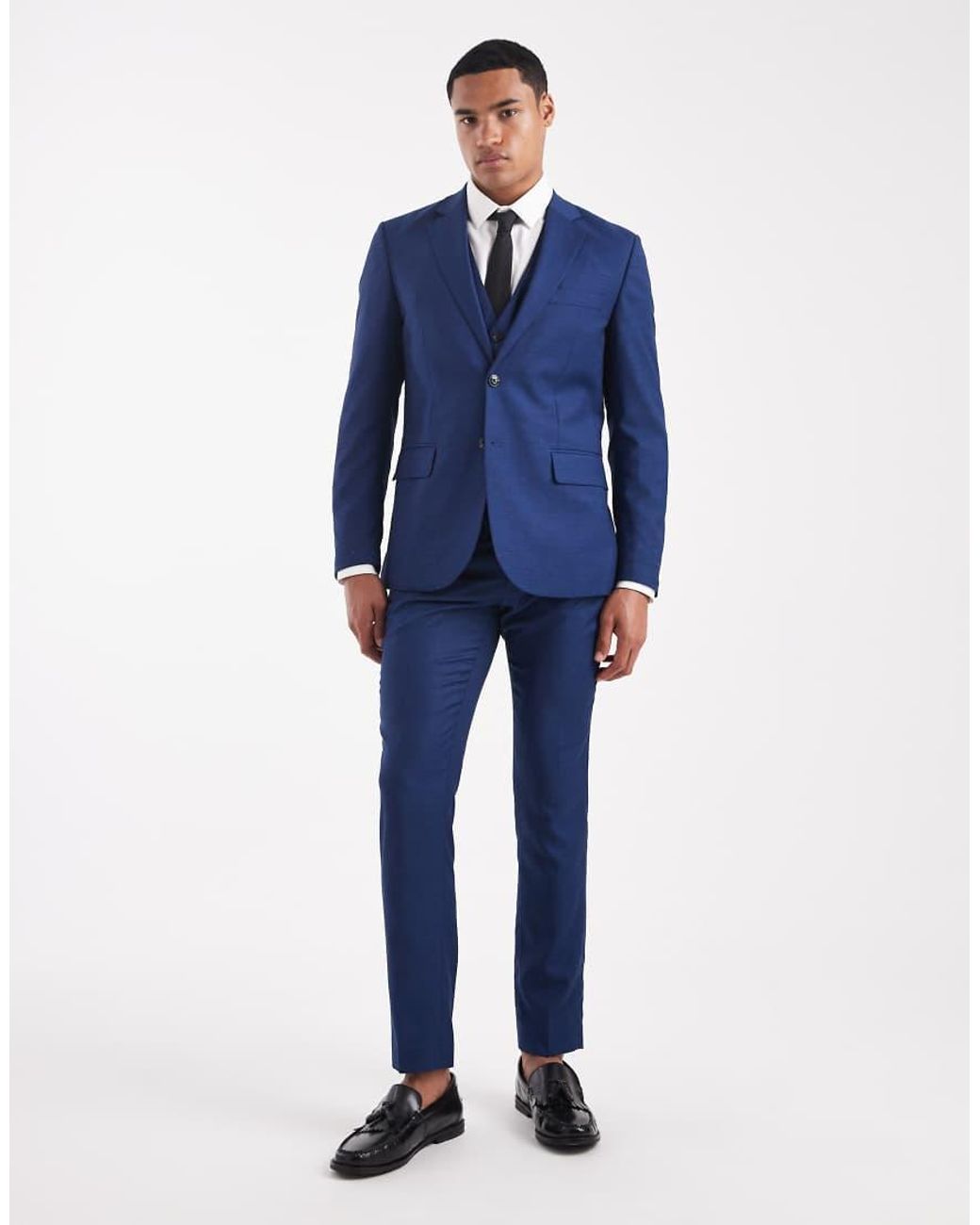 Jack & Jones Blue Super Slim Suit Jacket for men