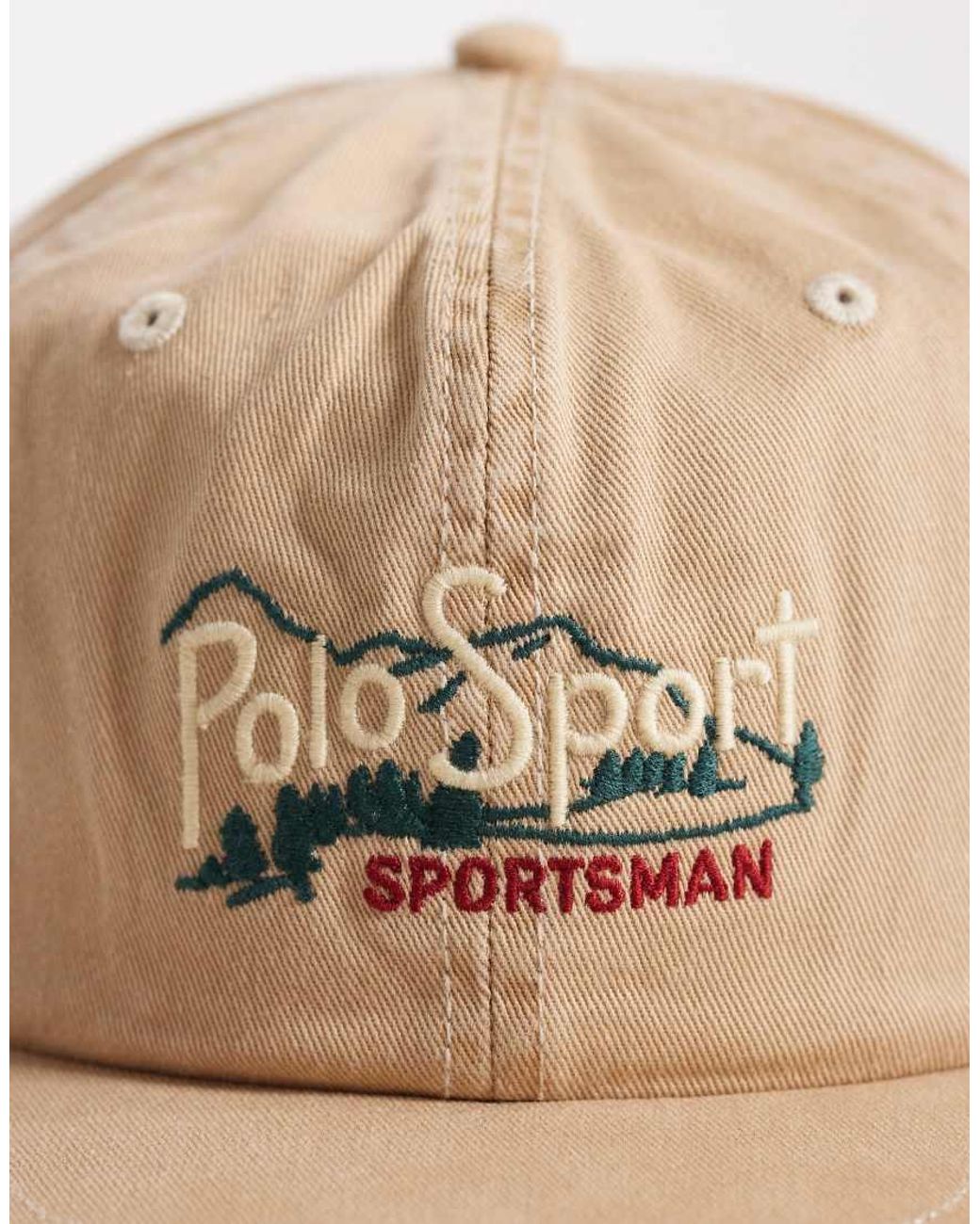 Polo Ralph Lauren Natural Sports Capsule Logo Baseball Cap for men