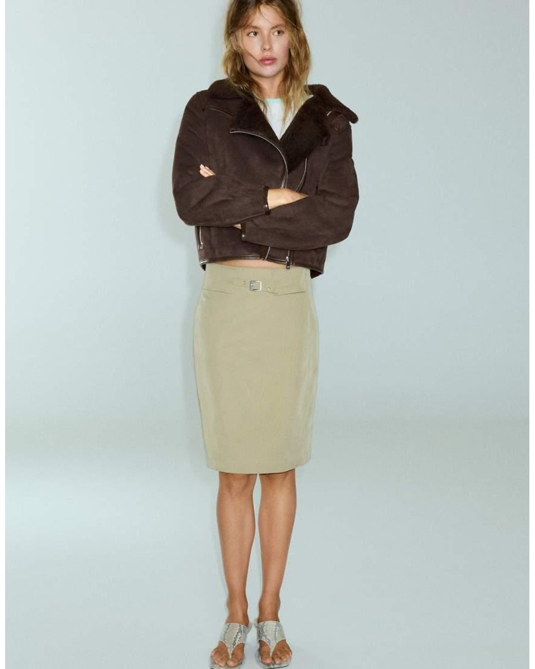 Pull&Bear Brown Double-faced Jacket
