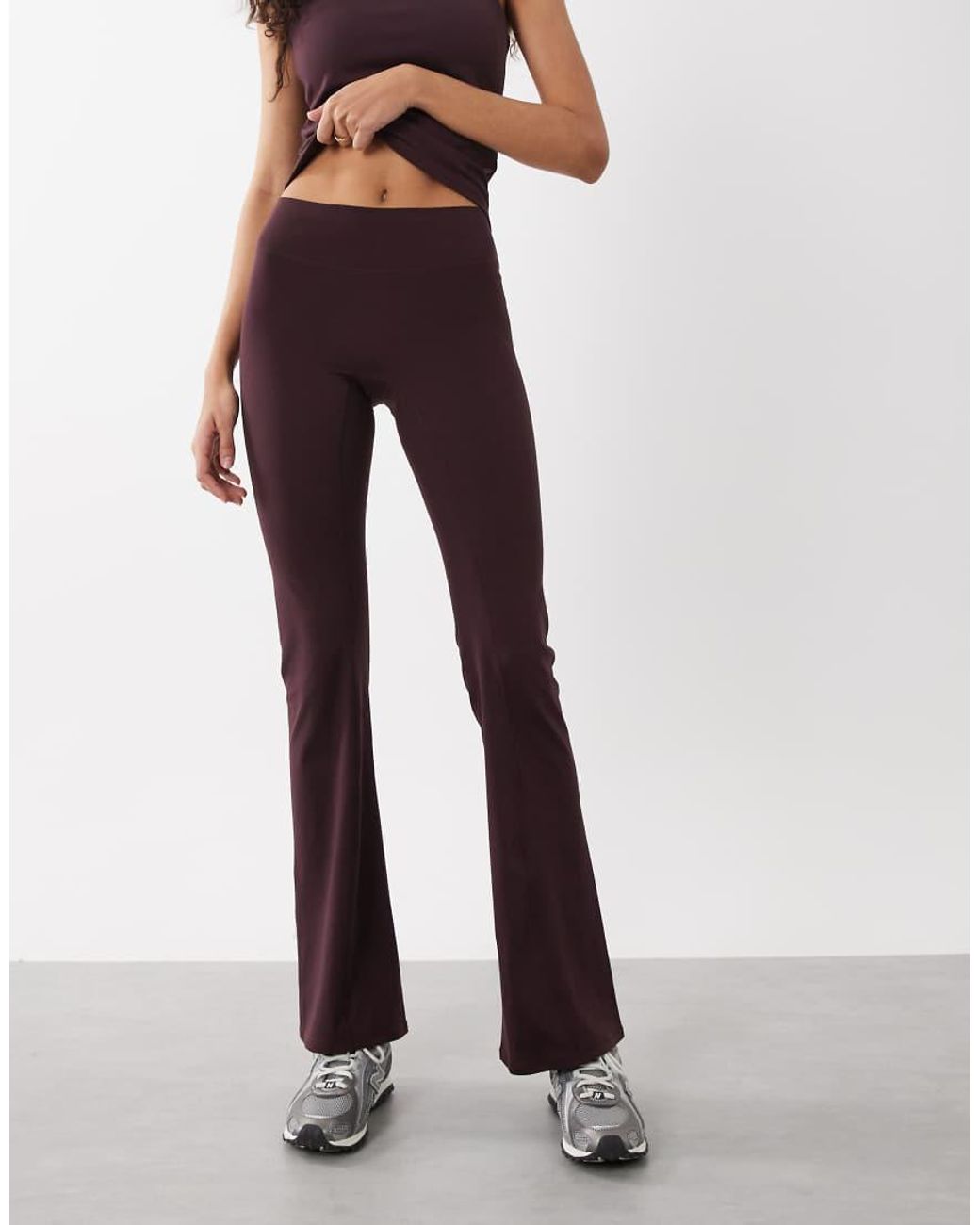 Cotton On White Active Ultra Soft Contour Flare Trouser
