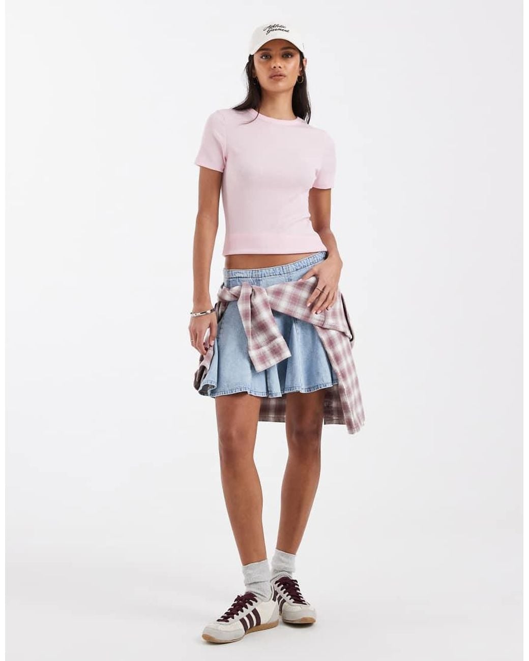 ONLY White Fitted Ribbed Top