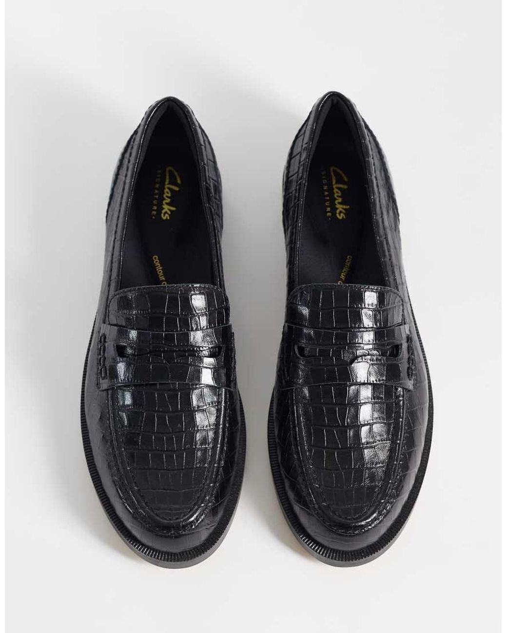 Clarks Blue Straven Penny Loafers