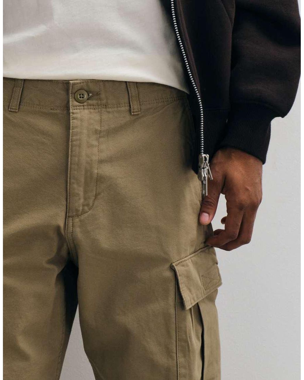 Jack & Jones Natural Loose Fit Cargo Trouser for men