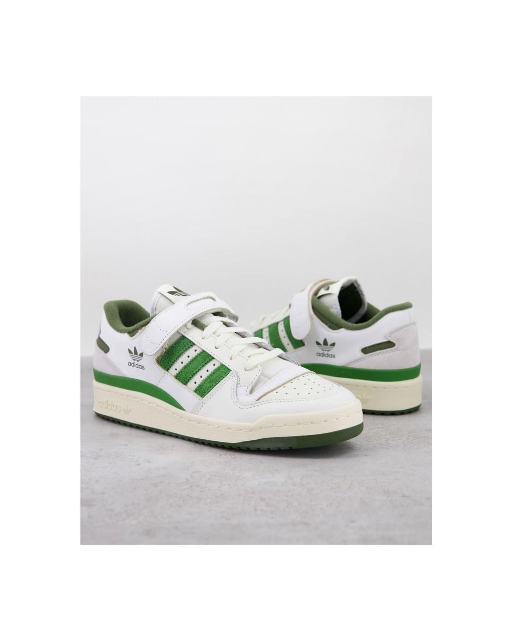 Forum 84 - baskets basses - et vert adidas Originals pour homme en coloris  Blanc | Lyst