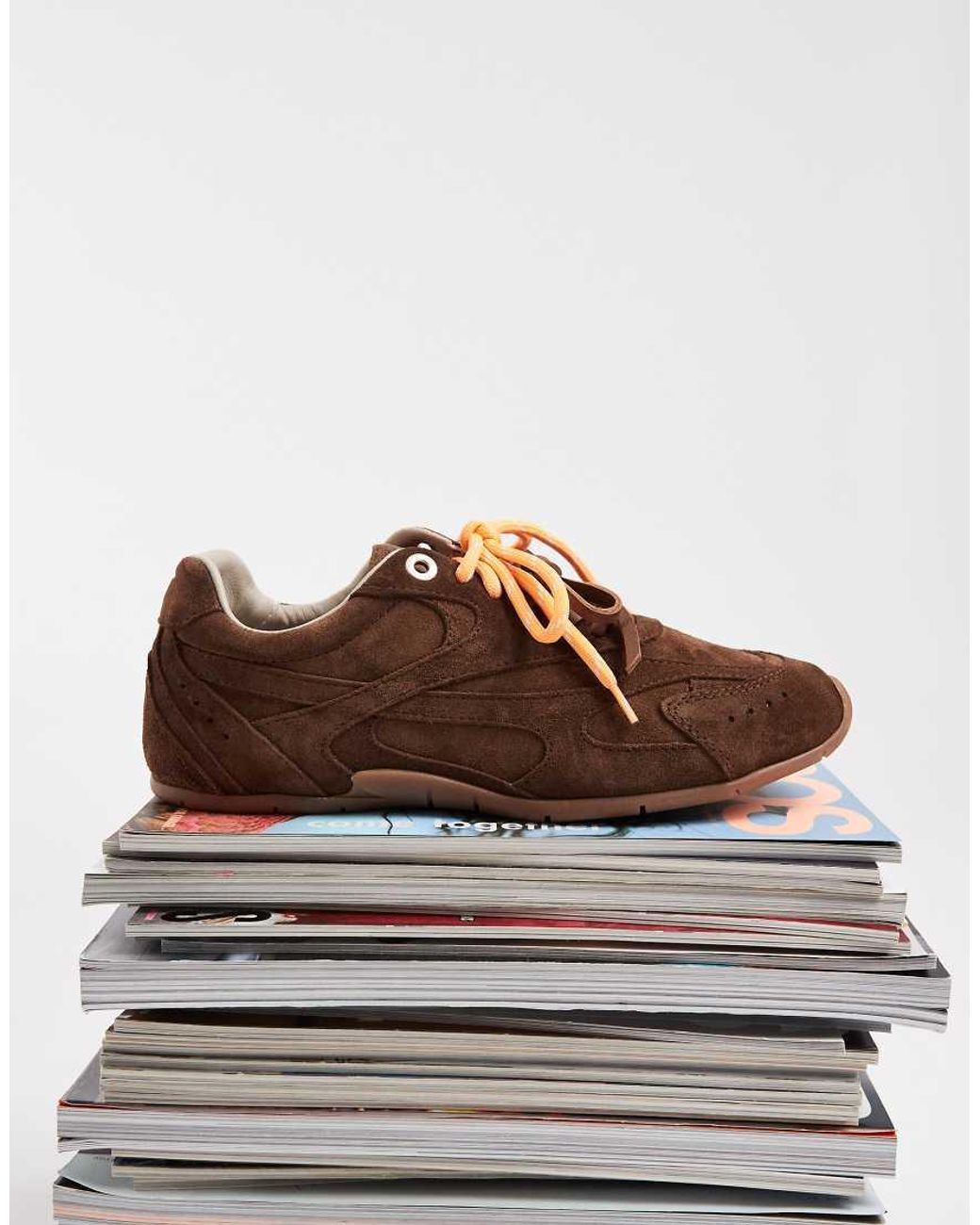 Bronx Brown Myr-aa Lace Up Trainers
