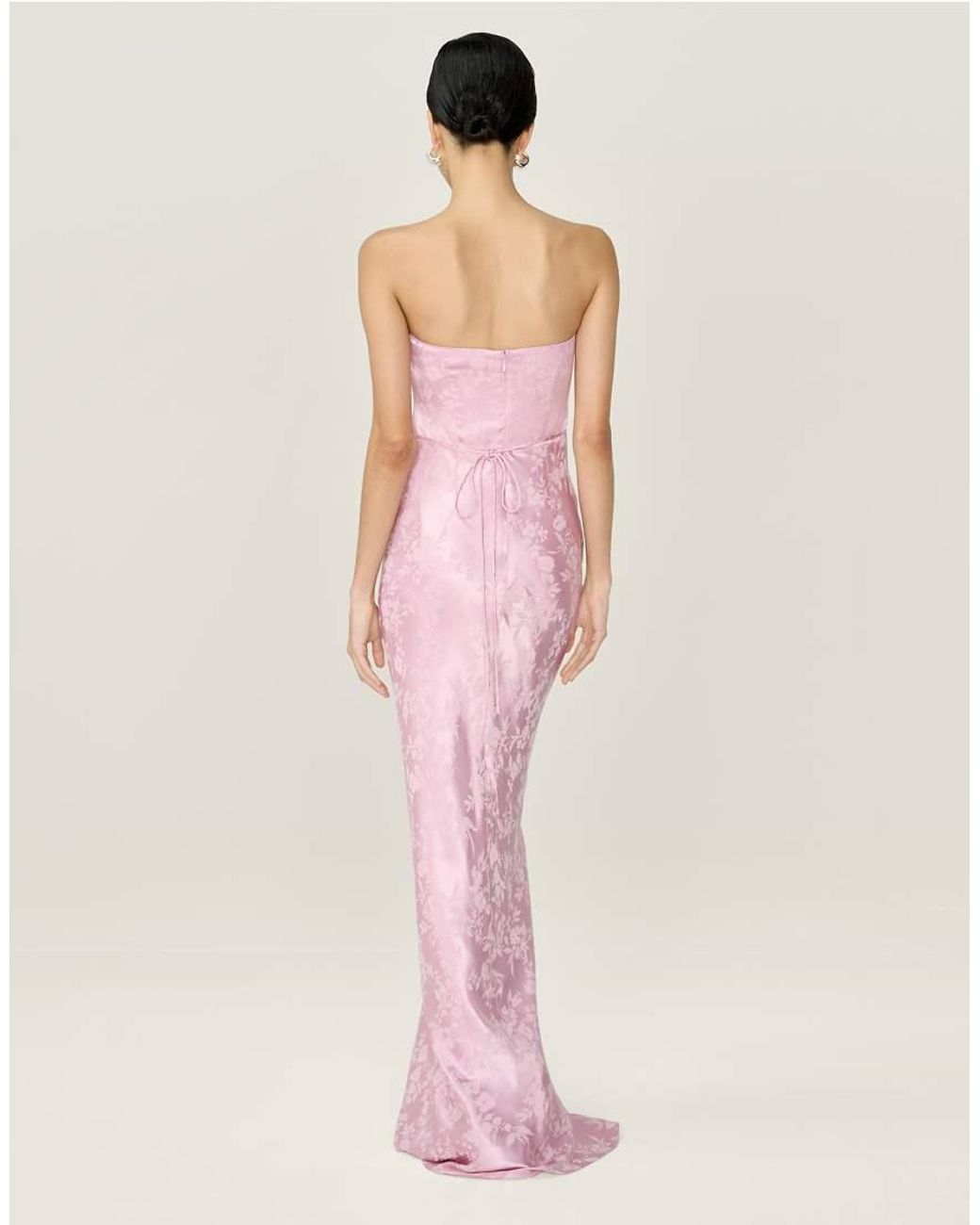 OMNES Pink Amdra Jacquard Dress