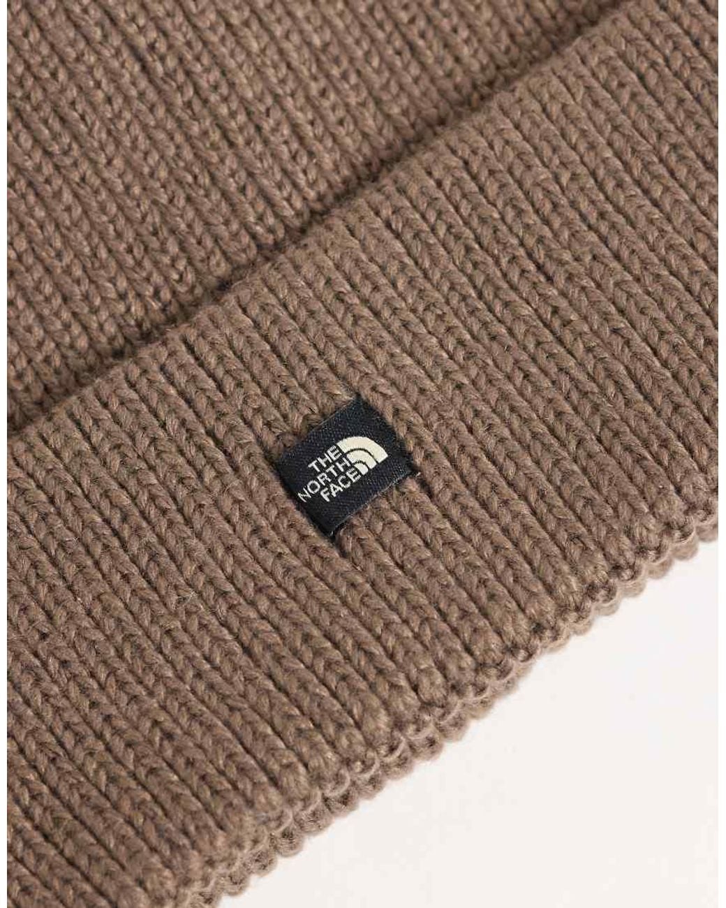 The North Face Brown Mini Box Logo Beanie