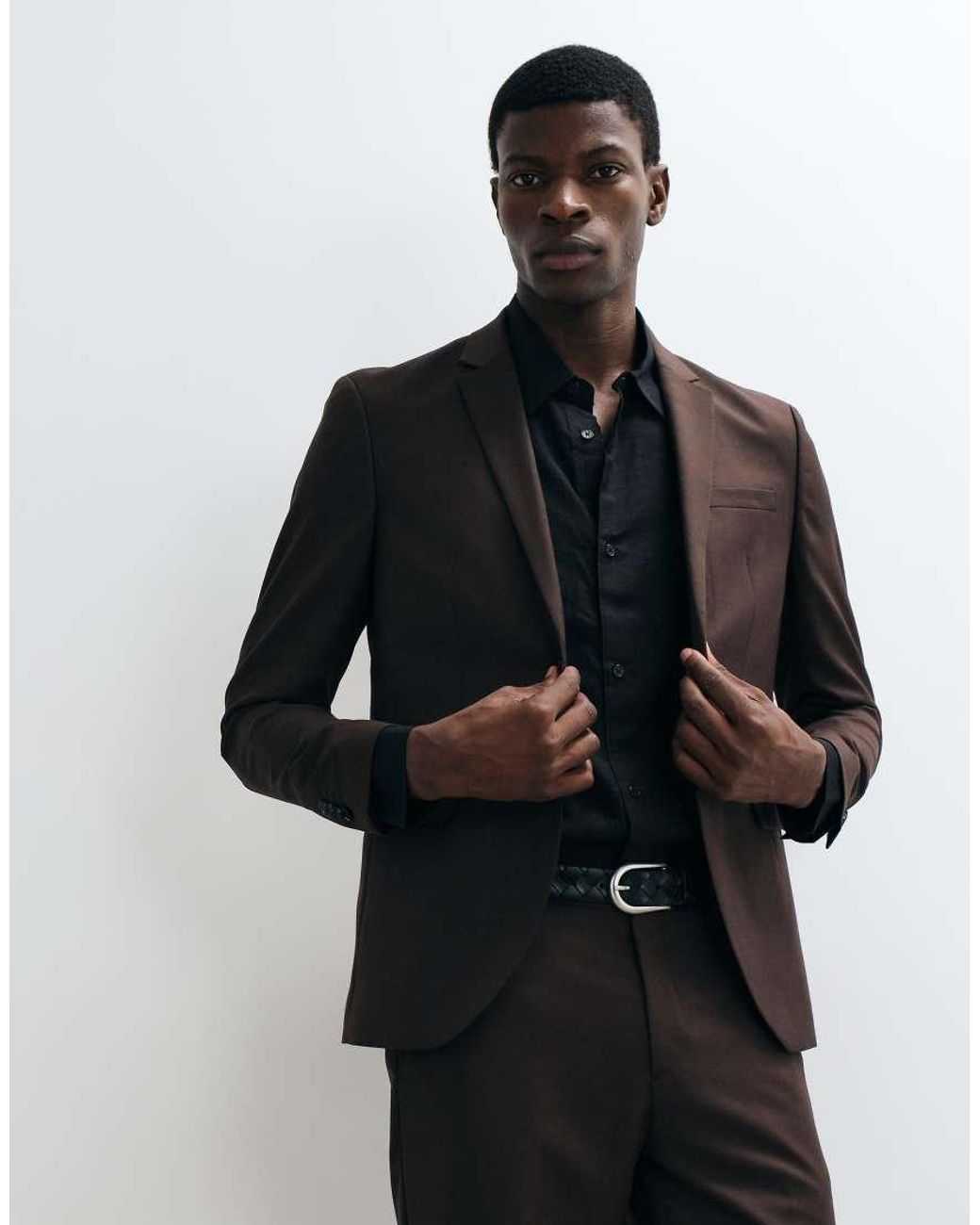 Jack & Jones Black Slim Fit Suit Blazer for men