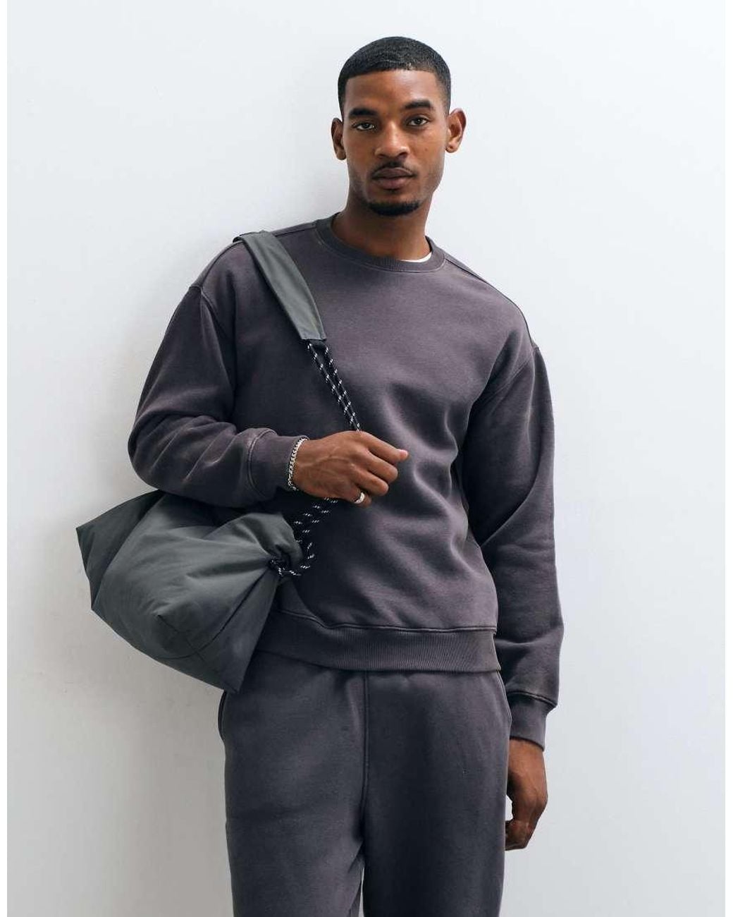 Only & Sons Blue Relaxed Fit Crew Neck Sweatshirt Co-ord for men