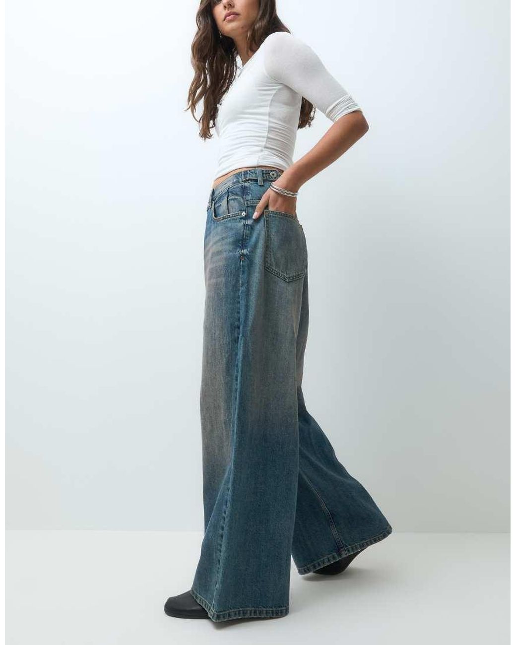 Collusion Blue X007 Xl baggy Low Rise Jean