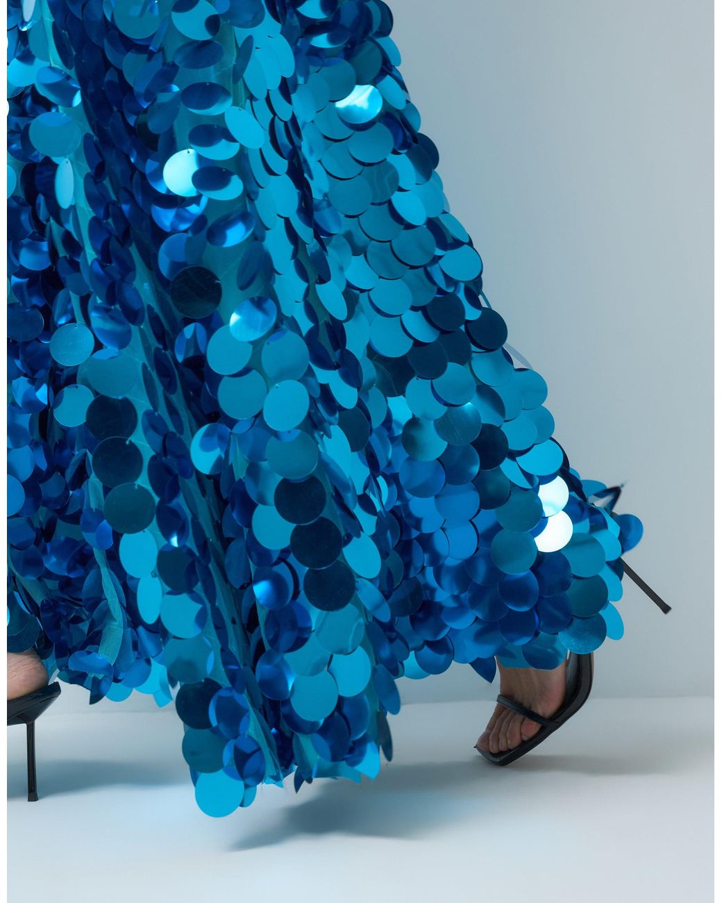 ASOS Blue – voluminöser maxirock