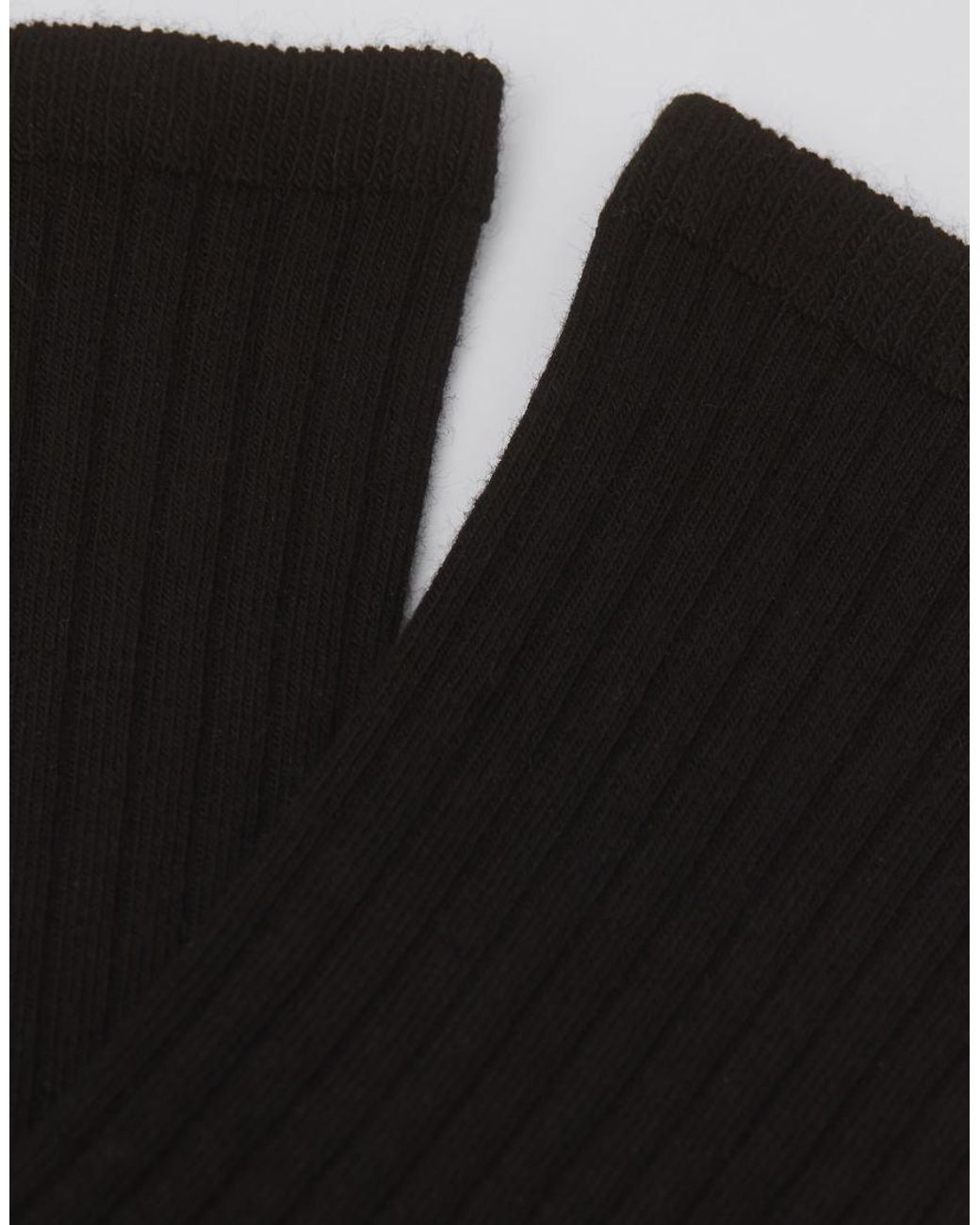 Calzedonia Black Ribbed Short Socks