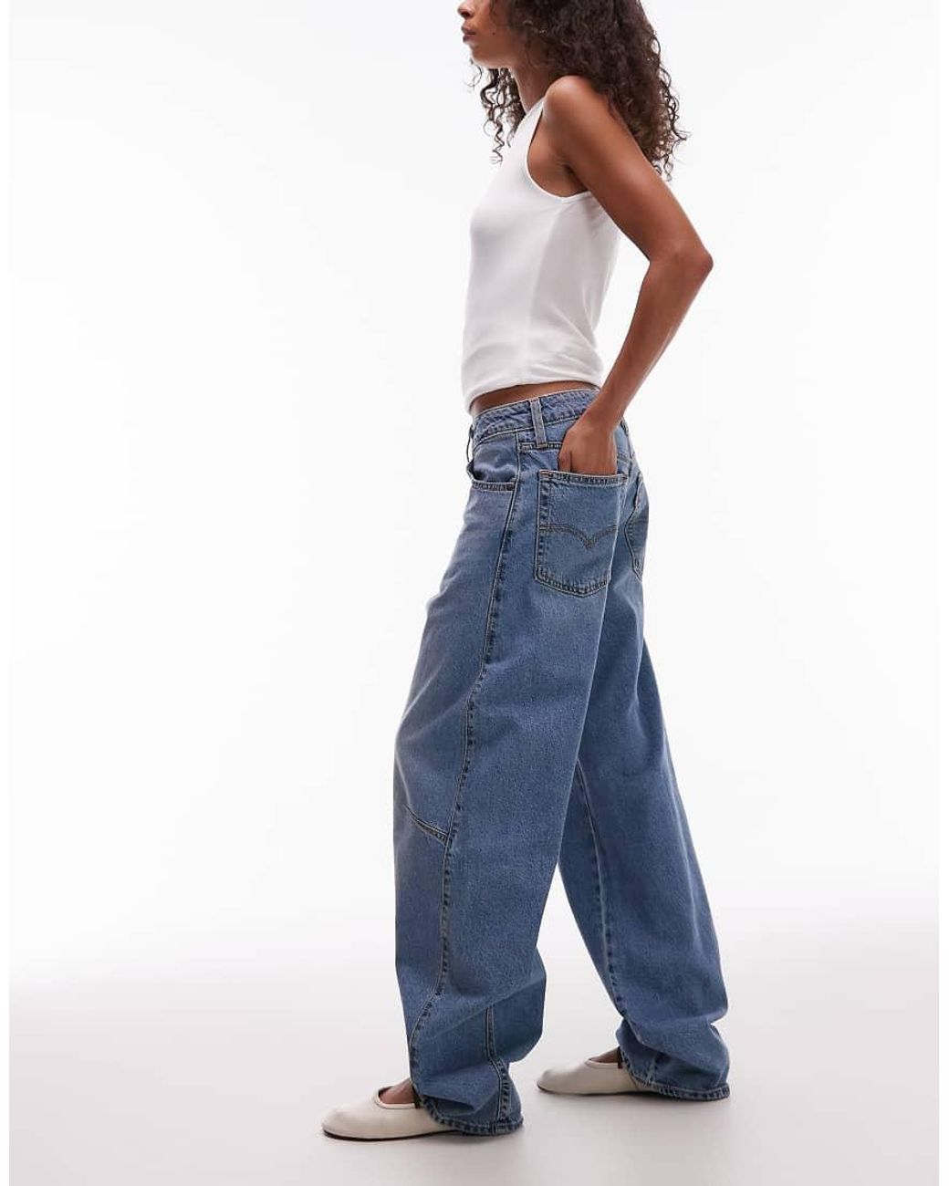 Levi's Blue baggy Dad Barrel Jeans