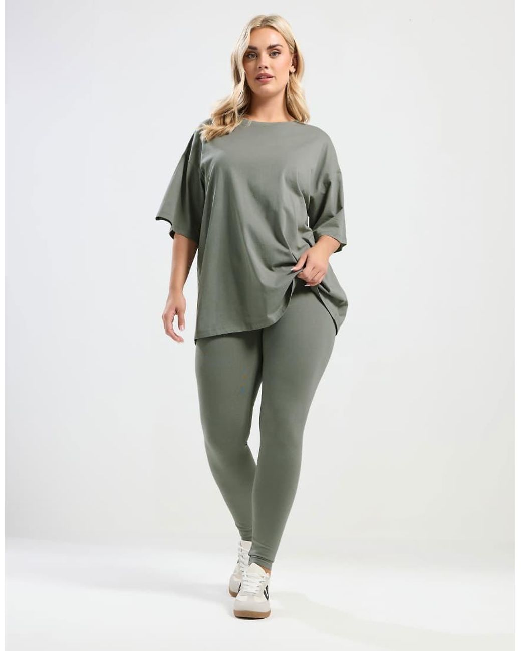 Yours Clothing Green Basic Legging