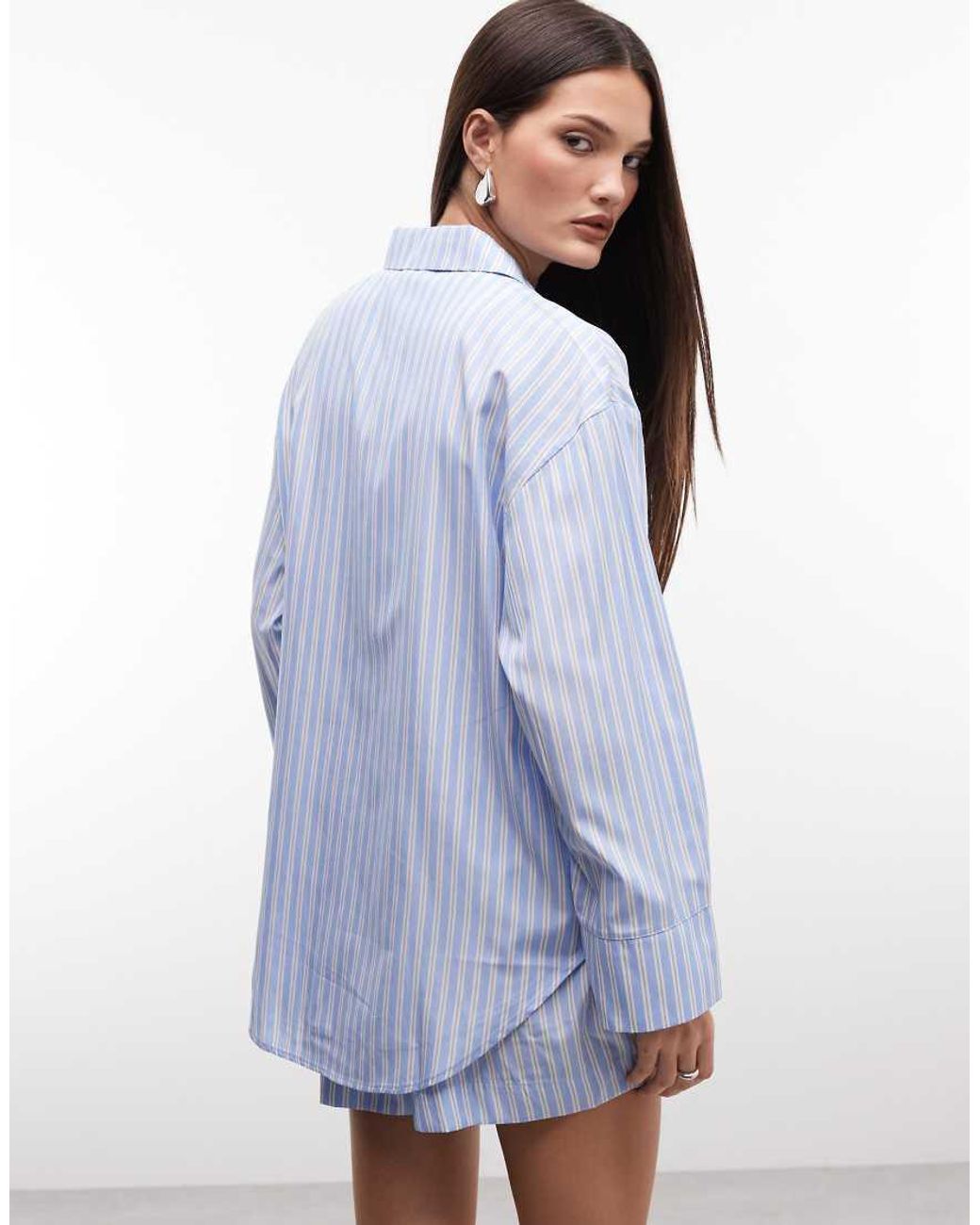 Noisy May Blue Oversized Shirt