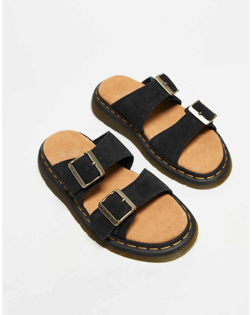 Dr. Martens Black Unisex Josef Slides