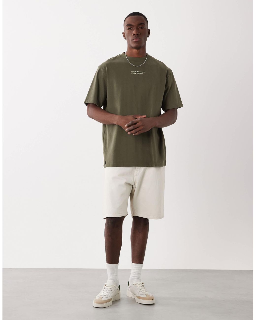 Threadbare – t-shirt in Natural für Herren