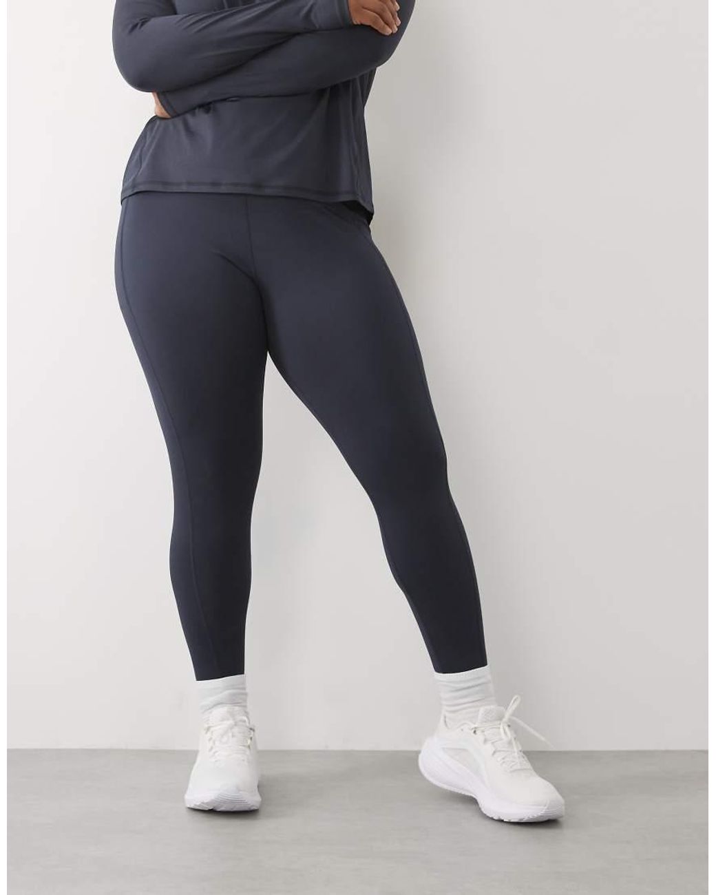 4505 Blue Curve Icon Active Tie Waist Run legging With Phone Pocket