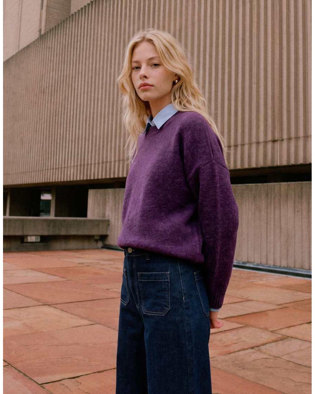 Vero Moda Purple Soft O-neck Jumper