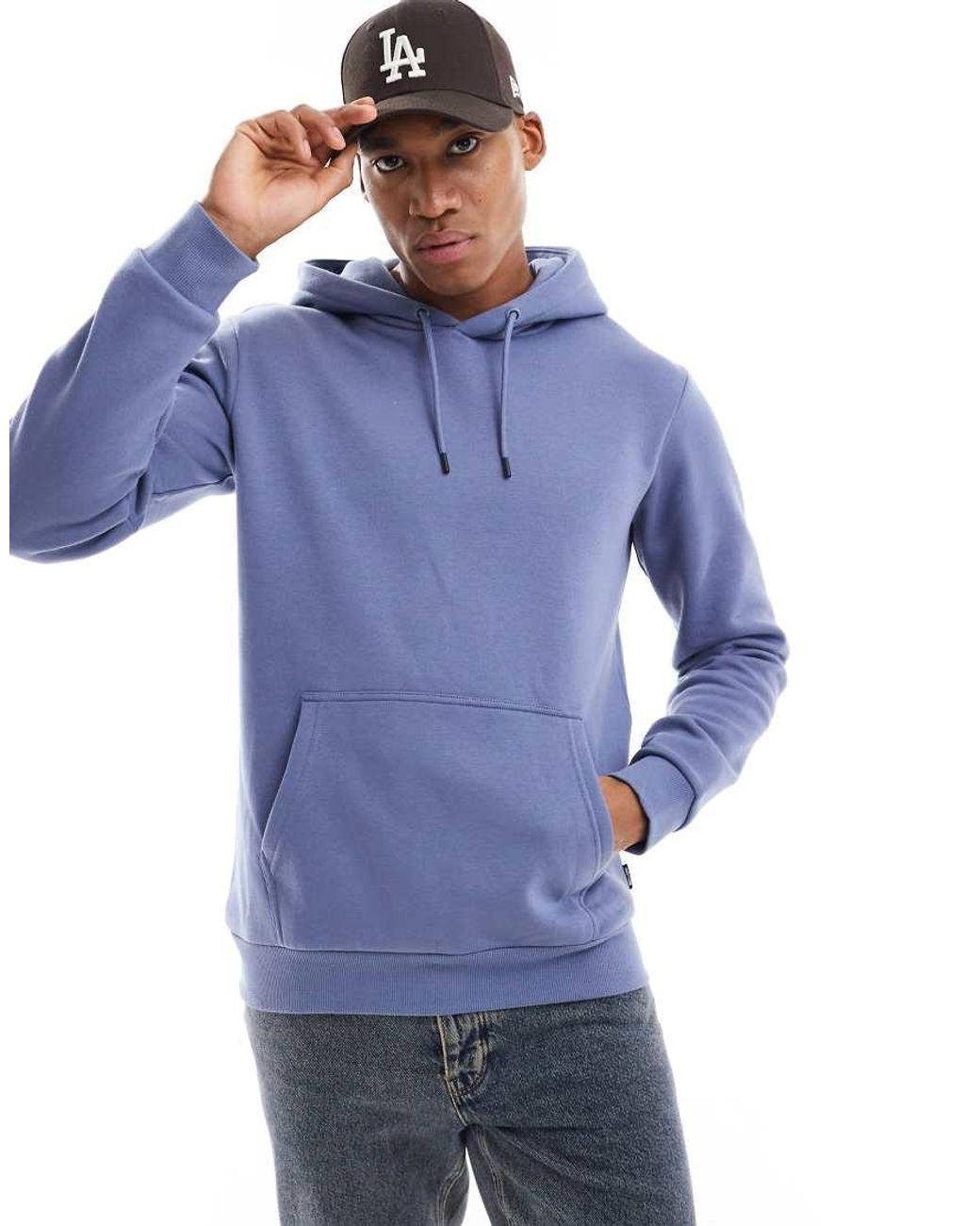 Only & Sons Slim-Fit Hoodie in het Blue voor heren