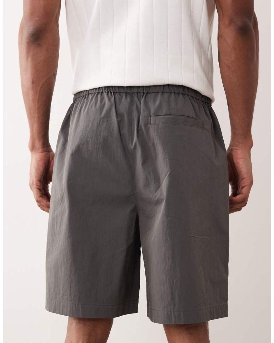 ASOS Gray Mid Length Jorts for men