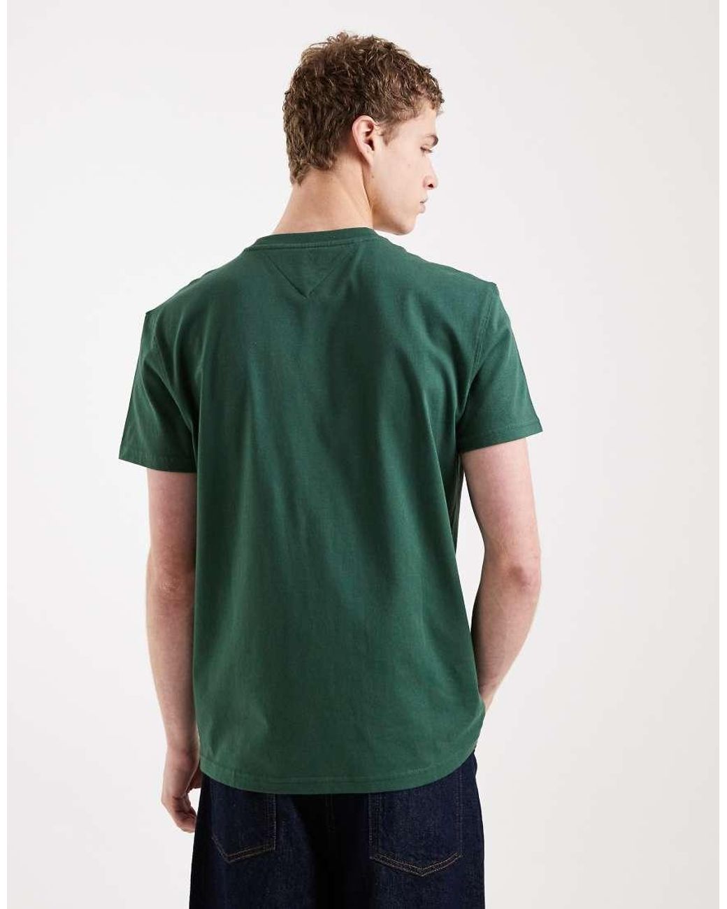 Tommy Hilfiger Green Gym Logo T-shirt for men