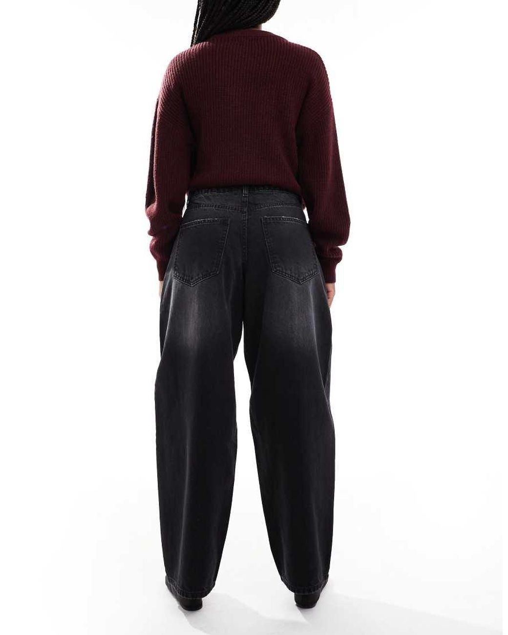 Daisy Street Blue Poetic Low Rise Barrel Jean