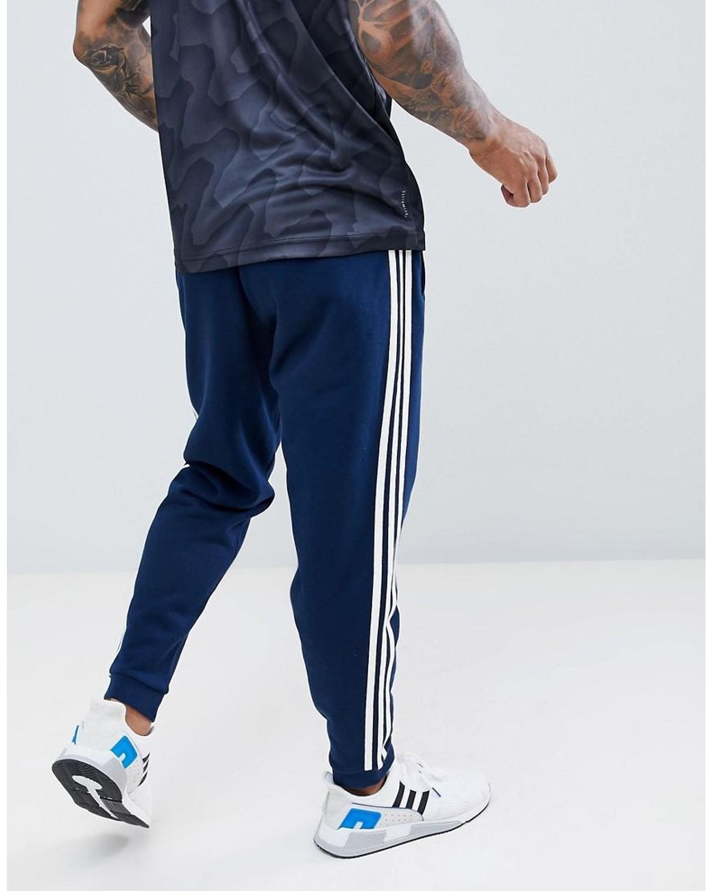 Originals 3-stripe Sweatpants In Navy Dj2118 in Blue for Men |